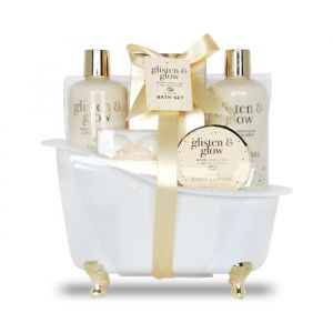 Coffret de bain - GLOSS - Vanille Tilleul - 8 pièces - Bien-être - Mixte