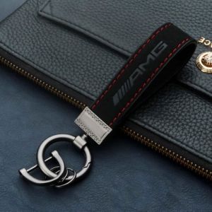 CLE AUTO Porte - cl&eacute;s en Cuir pour Mercedes Benz AMG