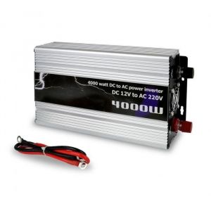 Convertisseur de tension - NO NAME - N-4000W - 12V CC à 220V AC - Multiusage auto bateau camping-car