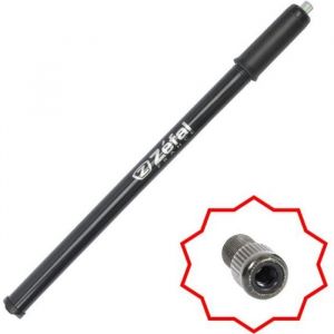 Pompe à main vélo Zéfal Traditionnelle 800 - Noir - Adaptateur de valve inclus