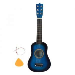 Jouet musical - SALUTUYA - Guitare pour enfants - Bois - Bleu - 21 pouces