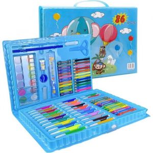 Malette Dessin Enfant - Marque - Mod&egrave;le - 86 Pi&egrave;ces - Fournitures Scolaires - Fournitures Artistiques