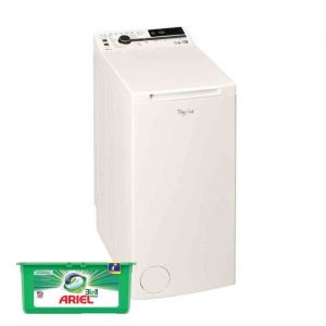 Lave-linge top 6.5kg 1200trs/min 14 Programmes - WHIRLPOOL - 6ème Sens - Blanc