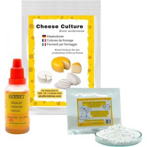 Présure 30ml + Ferment Fromage + Chlorure de calcium 10g - Fabrication du fromage