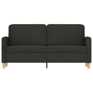 Sofa droit fixe - Clic Clac Canapé à 2 places - NEUF - Noir 140 cm Tissu CA1212774