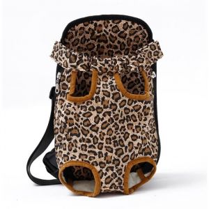 (leopard / XL for 5.5-9kg)Sac &agrave; dos de transport pour animaux de compagnie chihuahua Teddy Dog chat sac de transport pour petits