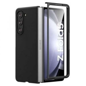 Coque pour Samsung Galaxy Z Fold 5 5G - housse etui rigide avant et arriere - NOIR