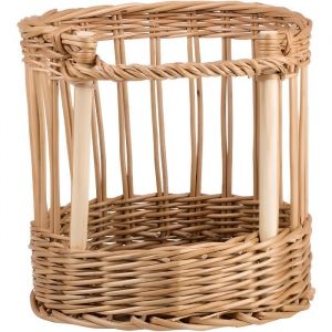 Pr&eacute;sentoir pour Baguettes ou Pain LongCorbeille Baguette en Osier Rond Mini