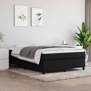 Lit Double Moderne - Cadre de lit - 2 Places - noir 140x190 cm tissu VIDAXL4129723