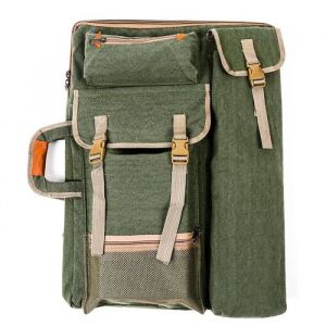 Malette Dessin Sac Dessin Peinture 4k Transport Grand Multiply Fonction Sac Étanche Conseil Sketch Sac - Vert militaire