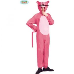 D&eacute;guisement panth&egrave;re rose adulte m/l - La Panth&egrave;re Rose - Combinaison avec queue et cagoule