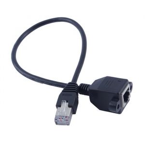 JUZ rallonge réseau Câble dextension de réseau Ethernet LAN à montage sur panneau à vis RJ45 mâle de 30 cm à femelle 7544796206930