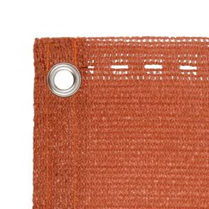 CHIC Anti-UV - Brise vue pour balcon - Écran de balcon Orange 90x500 cm PEHD Unique9757