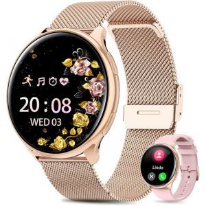 2025 Montre Connectée Femme Avec Et/Hrv/Siri 1.39 Tft Smartwatch Avec Appel Bluetooth Moniteur De Sommeil Spo2 Cycle Menstr
