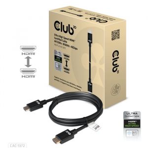 Câble HDMI Ultra High Speed - CLUB 3D - CAC-1372 - 2m - HDR - HDMI 2.1
