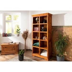 Étagère - Bois massif dacacia laqué (Miel) - Style colonial - OXFORD 0435