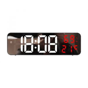 Horloge digitale Reveiller digital led Horloge led murale a pile Horloge murale numerique [thermomètre + humidomètre]