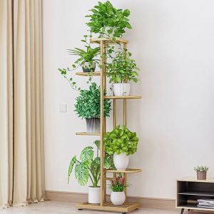 Étagère à Plante - OR - Multifonction - Métal - Design Scandinave - 180 cm