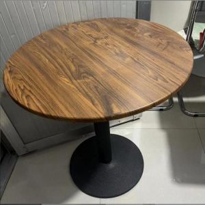 MIPAN.Mange-debout  - Table de bar haute - Table de bar exterieur - Table basse ronde - Bois - &Oslash; 60 cm - H 72cm - Style 3