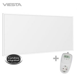 Radiateur mural infrarouge VIESTA F700 60x100cm Panneau chauffage électrique 700W + Thermostat TH10