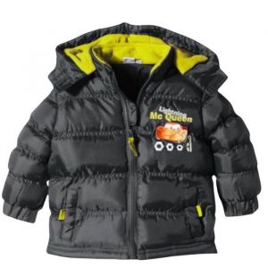 Doudoune B&eacute;b&eacute; Gar&ccedil;on - ARLIS - Cars Disney Flash McQueen - Marron - 12 mois - Capuche amovible