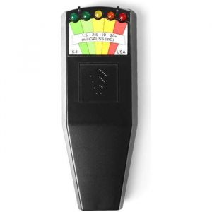 K2 champ électromagnétique EMF Gauss mètre détecteur de rayonnement Portable EMF moniteur de champ magnétique 5 LED Gauss NOIR