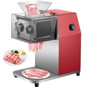 trancheuse électrique - VEVOR - Trancheuse à Jambon 35 mm 1440 tr-min en Acier Inox et Matériau PC Transparent  850 W