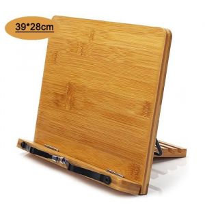 Support pour Livre en Bambou - pupitre de lecture support tablette bois lutrin de lecture39*28cm
