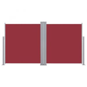 Paravent Ext&eacute;rieur multifonctionnel HOME - Brise-Vue - Auvent lat&eacute;ral r&eacute;tractable Rouge 160x600 cm10584