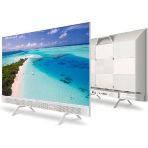 METZ T&eacute;l&eacute;viseur Portable QLED 32 pouces Smart Google TV HDR10 Chromecast Dolby Audio - Blanc