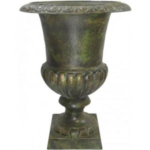 Vase - LHERITIER DU TEMPS - Médicis - Fonte Patinée - Vert Anglais - 32x32x41cm