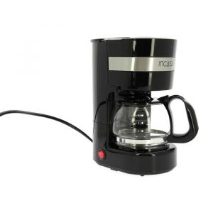 Cafetière - INCASA - Modèle Camping - 4 à 6 tasses - Prise allume-cigare 12V - Filtre lavable