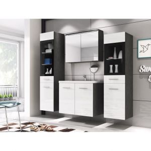 Ensemble de salle de bain - Ensemble de salle de bain Sarasota 140  463367 - Blanc brillant - 120x35cm