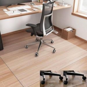 Tapis de protection de sol pour chaise de bureau Transparent 15 mm Tapis de sol pour chaise de bureau Tapis de sol pour chaise