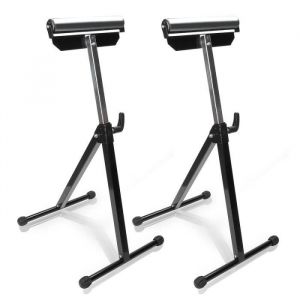 Tubiaz 2x Servantes &agrave; rouleau Chevalet &agrave; roulettes Support Pliable &Eacute;tabli Support de mat&eacute;riel Servante Atelier