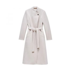 Manteau Long wool peacoat with belt - Salsa