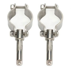 Shipenophy Pince sur dame de nage Pince sur Oarlock en acier inoxydable 304 finition polie 1 à 5/8 pouces moteur revetement