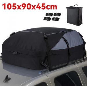 Sac imperméable pour toit de voiture - Coffre de toit pliable 600D - Grande capacité - Noir