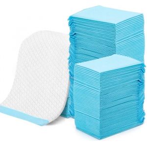 Lot de 50 Alese Jetable Bebe40x60cm Matelas &agrave; Langer pour B&eacute;b&eacute;Douces au ToucherAbsorbantes et Anti-fuites pour Table &agrave; Langer et