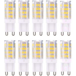 Ampoule LED G9 - KCVV - 5W - Blanc Chaud 3000K - 40W &eacute;quivalent - Pack de 10