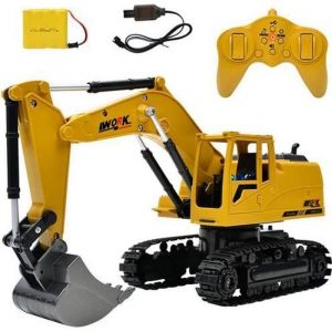 Excavatrice Télécommande Echelle 1/14 à 15 Canaux Camion Pelleteuse engin Télécommandé RC 2.4GHz Rotation de 680 °