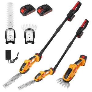 Taille Haie Télescopique sans Fil Taille Haie Ttelescopique Batterie 24V 1.5Ah Taille-Haies sur Perche Longue Manche 16m