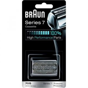 Braun 70S Argent&eacute;e T&ecirc;te De Rasoir De Rechange Originale Pour Rasoir &Eacute;lectrique Braun Series 7
