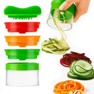 Coupe L&eacute;gumes Spirale 3 en 1 legumes Spaghetti Spirale Spiralizer Legume V&eacute;g&eacute;tale Eplucheur pour Courgette Nouilles Spaghettis
