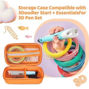 Hard &Eacute;tui de Protection Compatible avec 3Doodler Start + Essentials Set de Stylo 3D / SCRIB3D Stylo dimpression 3D -Orange