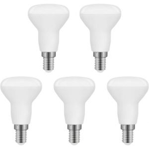 Ampoule LED R50 E14 5W Blanc Froid 6500K 550LM Non Dimmable Lot de 5 [Classe &eacute;nerg&eacute;tique F]