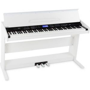 Piano numérique synthétiseur- FunKey DP-88 II - 88 touches à frappe dynamique 360 sons 160 styles MIDI In/Out USB - Blanc