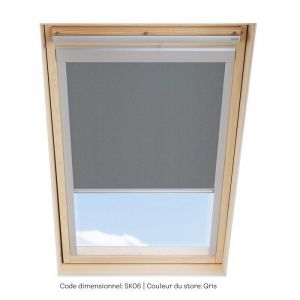 Store occultant SOLSTRO Gris compatible avec VELUX GGL SK06 GGU SK06 GPL SK06 GPU SK06