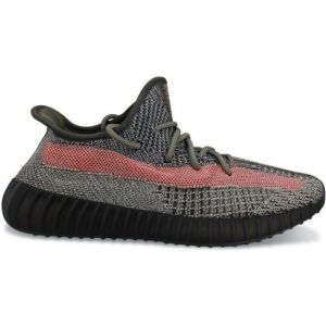 Basket - ADIDAS ORIGINALS - YEEZY BOOST 350 V2 - Gris - Lacets - Adulte