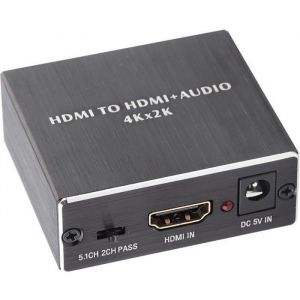 Extracteur Audio HDMI 4K * 2K Convertisseur Séparateur Audio HDMI Convertisseur HDMI vers HDMI + SPDIF + Adaptateur Convertisseur